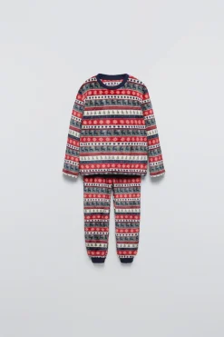 Niños ZARA 1½ - 6 Años·Pijamas|1½ - 6 Años·Pijamas<3-6 AÑOS/ PIJAMA POLAR GRECA