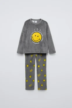 Niños ZARA 6 - 14 Años·Pijamas|6 - 14 Años·Pijamas<6-14 AÑOS/ PIJAMA POLAR SMILEYWORLD ®