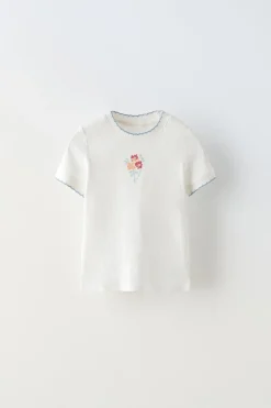 Niños ZARA 6 - 14 Años·Pijamas<6-14 AÑOS/ PIJAMA RAYAS FLORES