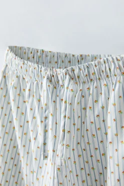 Niños ZARA 6 - 14 Años·Pijamas<6-14 AÑOS/ PIJAMA RAYAS FLORES