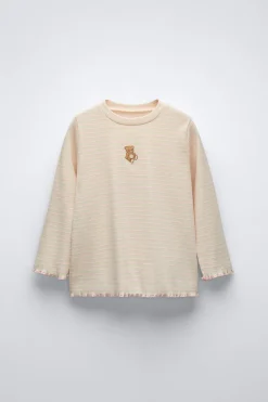 Niños ZARA 6 - 14 Años·Pijamas<6-14 AÑOS/ PIJAMA RAYAS OSITO