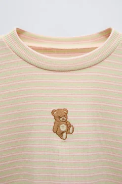 Niños ZARA 6 - 14 Años·Pijamas<6-14 AÑOS/ PIJAMA RAYAS OSITO