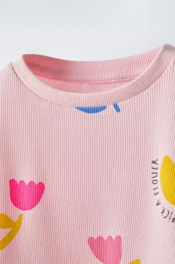 Niños ZARA 1½ - 6 Años·Pijamas<2-6 AÑOS/ PIJAMA TULIPANES