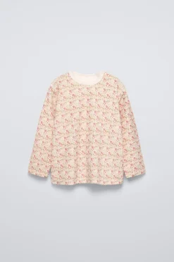 Niños ZARA 1½ - 6 Años·Pijamas<2-6 AÑOS/ PIJAMA VELOUR FLORES