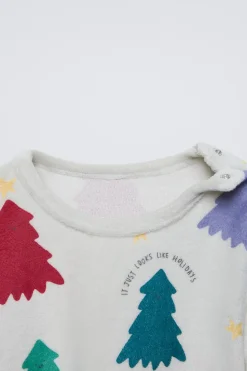 Niños ZARA 1½ - 6 Años·Pijamas|1½ - 6 Años·Pijamas<2-6 AÑOS/ PIJAMA VELOUR ÁRBOLES