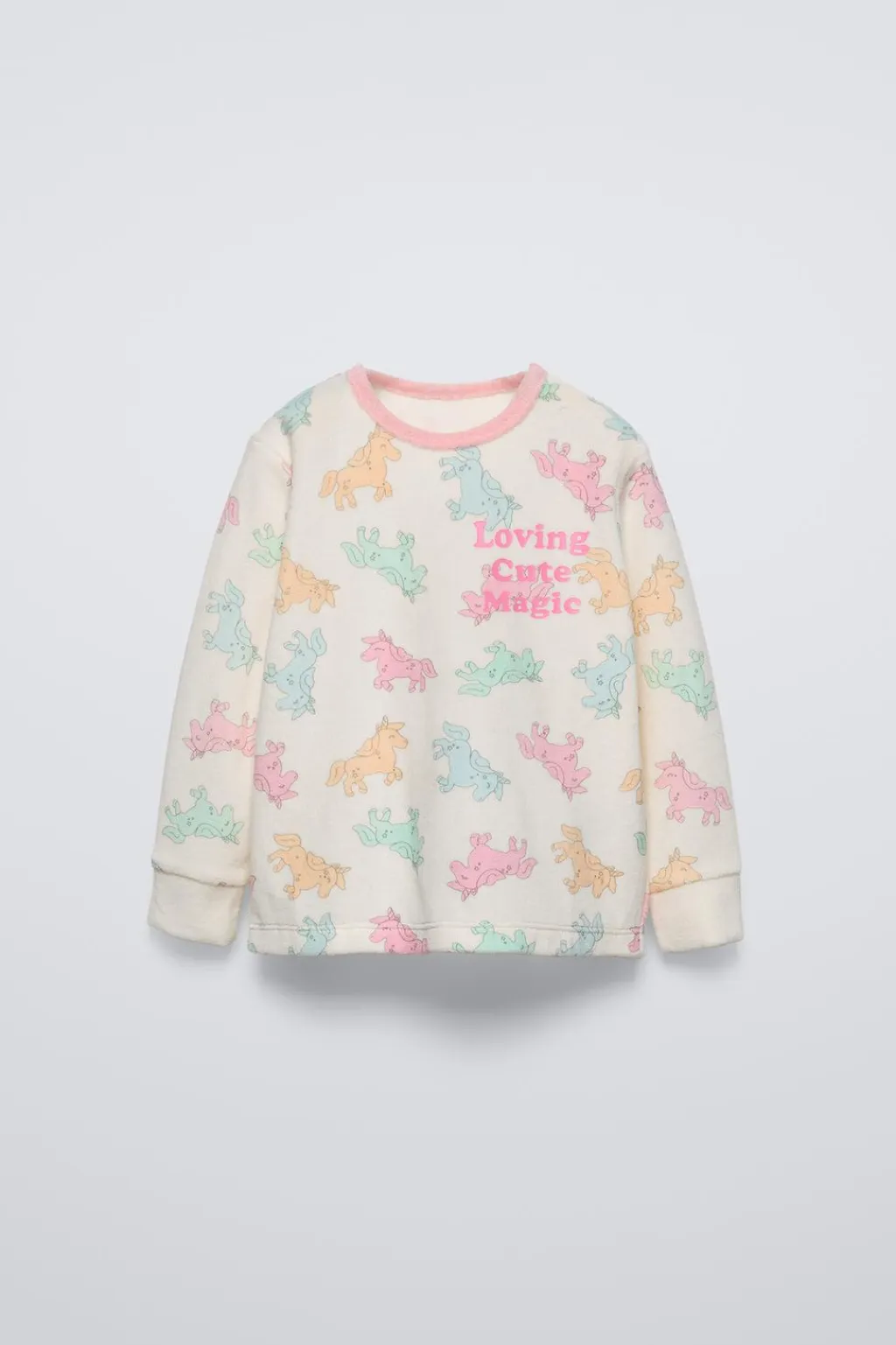Niños ZARA 1½ - 6 Años·Pijamas<2-6 AÑOS/ PIJAMA VELOUR UNICORNIOS