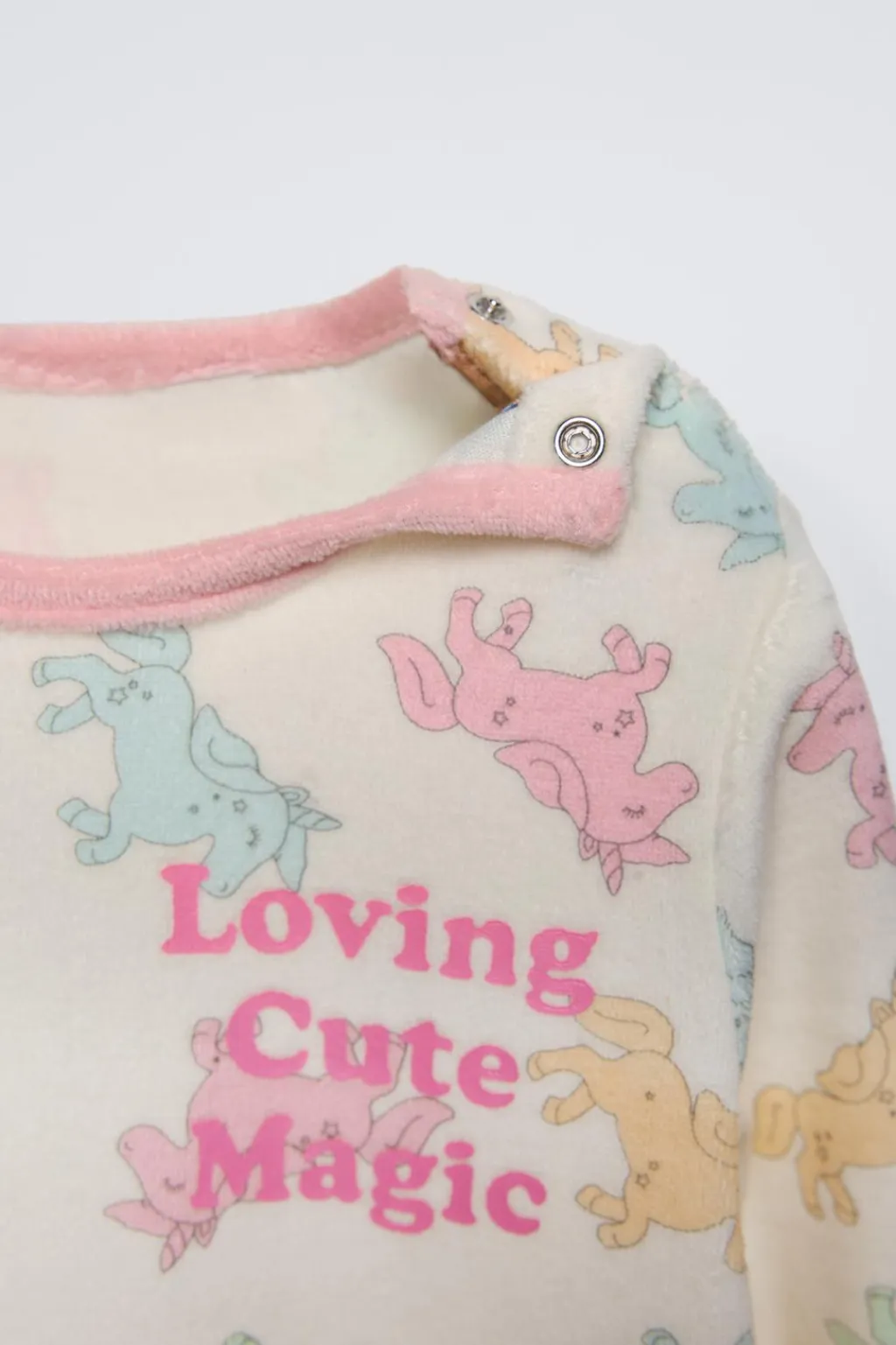 Niños ZARA 1½ - 6 Años·Pijamas<2-6 AÑOS/ PIJAMA VELOUR UNICORNIOS