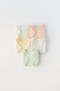 Niños ZARA 1½ - 6 Años·Ropa Interior / Calcetines|1½ - 6 Años·Ropa Interior / Calcetines<1 MESES - 3 AÑOS/ PACK CINCO BODIES FRUTITAS