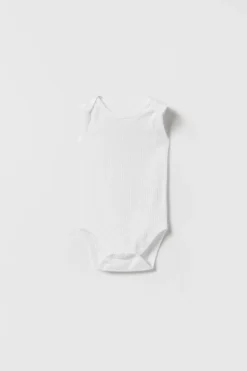 Niños ZARA 1½ - 6 Años·Ropa Interior / Calcetines|1½ - 6 Años·Ropa Interior / Calcetines<6 MESES - 3 AÑOS/ PACK TRES BODIES CUELLO REDONDO