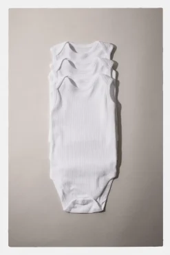 Niños ZARA 1½ - 6 Años·Ropa Interior / Calcetines|1½ - 6 Años·Ropa Interior / Calcetines<6 MESES - 3 AÑOS/ PACK TRES BODIES CUELLO REDONDO