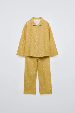 Niños ZARA 6 - 14 Años·Pijamas<6-14/ PIJAMA CAMISERO FLORES