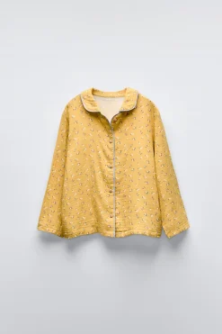 Niños ZARA 1½ - 6 Años·Pijamas<3-6/ PIJAMA CAMISERO FLORES