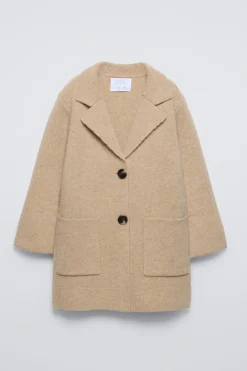 Niños ZARA 6 - 14 Años·Abrigos|6 - 14 Años·Punto<ABRIGO 100% LANA