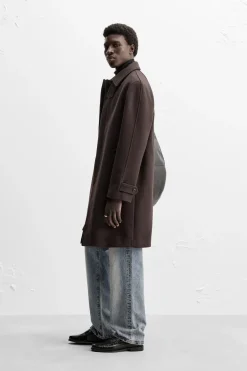 Clearance ABRIGO 100% LANA Hombre Cazadoras|Abrigos / Gabardinas