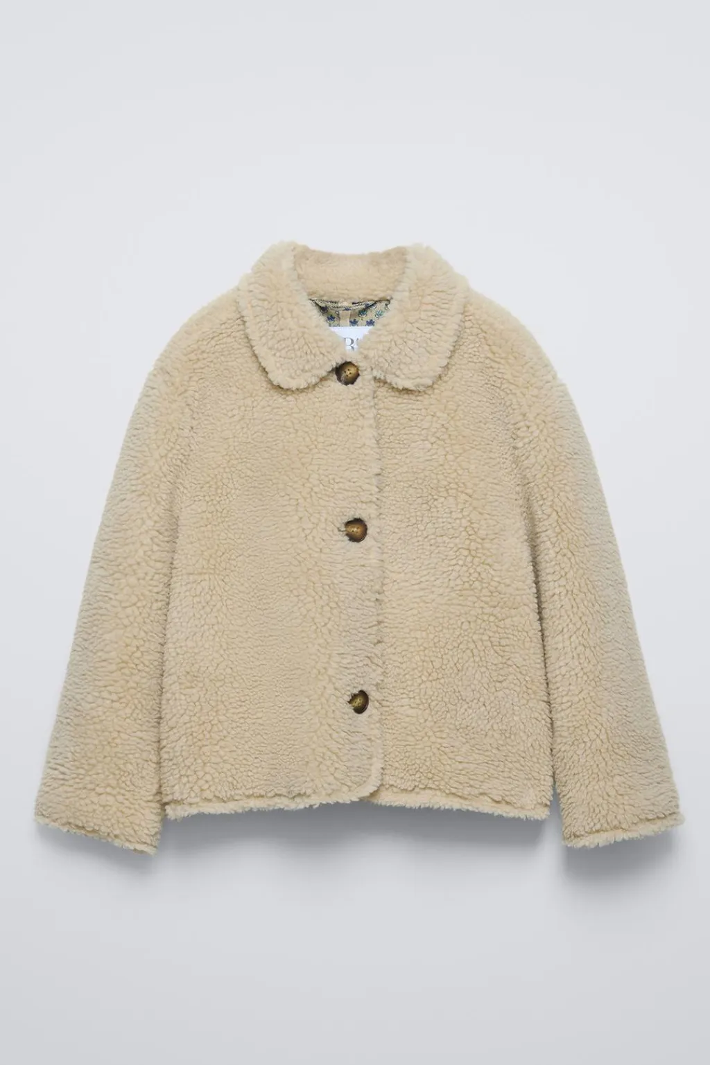 Niños ZARA 6 - 14 Años·Abrigos<ABRIGO BORREGUILLO DOBLE FAZ