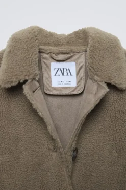 Niños ZARA 6 - 14 Años·Abrigos<ABRIGO BORREGUILLO DOBLE FAZ