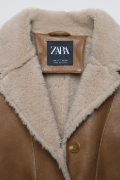 Niños ZARA 6 - 14 Años·Abrigos<ABRIGO BORREGUILLO DOBLE FAZ