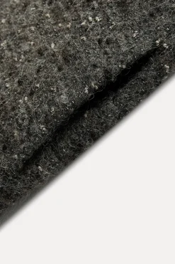 Best ABRIGO BOUCLÉ CON LANA MANTECO ZW COLLECTION Mujer Abrigos / Anoraks