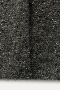 Best ABRIGO BOUCLÉ CON LANA MANTECO ZW COLLECTION Mujer Abrigos / Anoraks