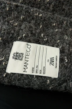 Best ABRIGO BOUCLÉ CON LANA MANTECO ZW COLLECTION Mujer Abrigos / Anoraks