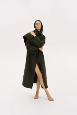 Online ABRIGO BUFANDA MEZCLA LANA ZW COLLECTION Mujer Abrigos / Anoraks