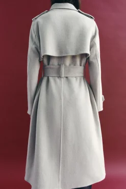 Outlet ABRIGO CINTURÓN CON LANA ZW COLLECTION Mujer Abrigos / Anoraks