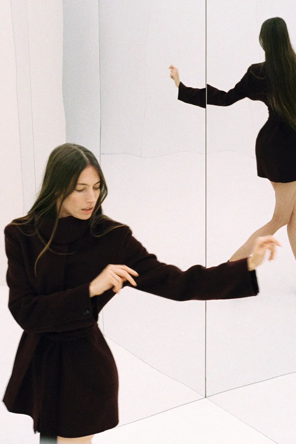 Clearance ABRIGO CINTURÓN CON LANA ZW COLLECTION Mujer Abrigos / Anoraks