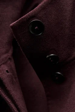 Clearance ABRIGO CINTURÓN CON LANA ZW COLLECTION Mujer Abrigos / Anoraks