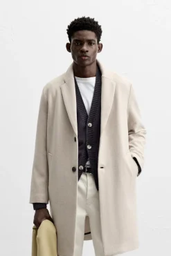 Best ABRIGO CON LANA Hombre Cazadoras|Abrigos / Gabardinas