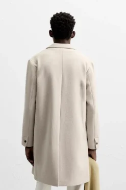 Best ABRIGO CON LANA Hombre Cazadoras|Abrigos / Gabardinas