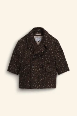 Niños ZARA 6 - 14 Años·Abrigos<ABRIGO CON LANA ANIMAL PRINT LIMITED EDITION