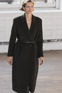 Discount ABRIGO CON LANA CINTURÓN ZW COLLECTION Mujer Abrigos / Anoraks