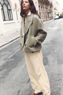 Best ABRIGO CORTO CRUZADO Mujer Abrigos / Anoraks