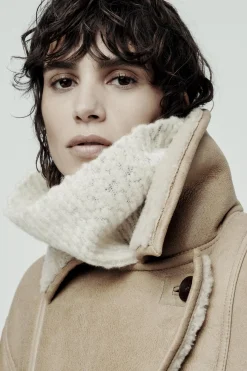 Hot ABRIGO CORTO DOBLE FAZ 100% PIEL Mujer Abrigos / Anoraks