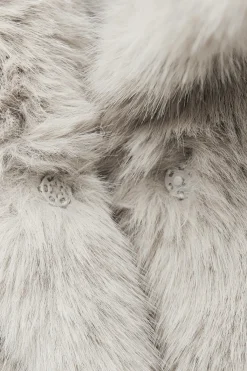 New ABRIGO CORTO EFECTO PELO Mujer Abrigos / Anoraks|Chaquetas / Cazadoras