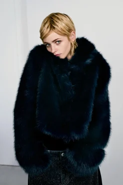 Best ABRIGO CORTO EFECTO PELO Mujer Abrigos / Anoraks