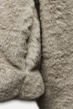 Discount ABRIGO CORTO EFECTO PELO Mujer Abrigos / Anoraks