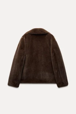 Clearance ABRIGO CORTO EFECTO PELO Mujer Abrigos / Anoraks|Cárdigan / Jerséis