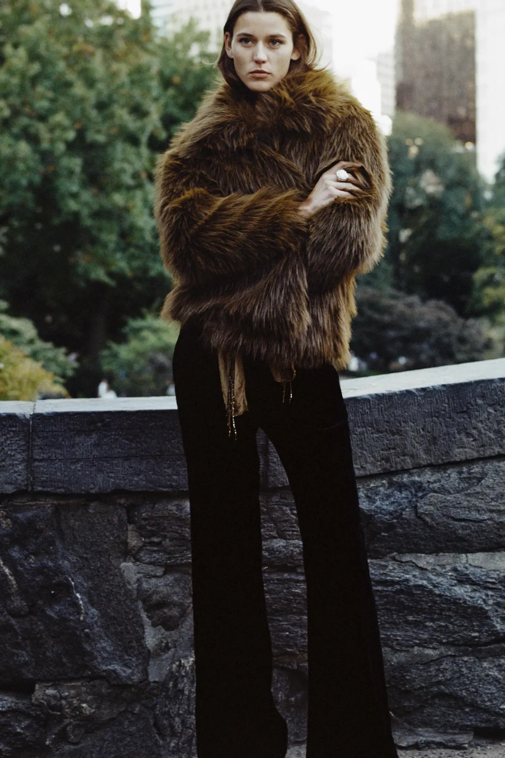 Discount ABRIGO CORTO EFECTO PELO ZW COLLECTION Mujer Abrigos / Anoraks