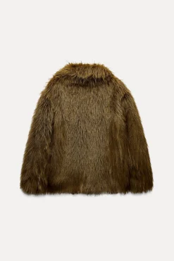 Discount ABRIGO CORTO EFECTO PELO ZW COLLECTION Mujer Abrigos / Anoraks