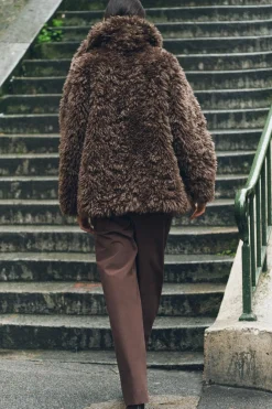 Fashion ABRIGO CORTO EFECTO PELO ZW COLLECTION Mujer Chaquetas / Cazadoras