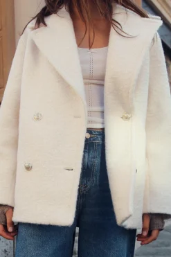 Clearance ABRIGO CRUZADO BOUCLÉ Mujer Abrigos / Anoraks