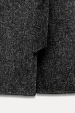 Sale ABRIGO CRUZADO CON LANA Mujer Abrigos / Anoraks