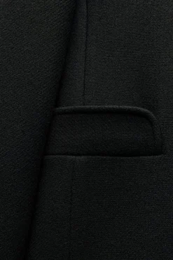 Discount ABRIGO CRUZADO CON LANA Mujer Abrigos / Anoraks