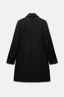 Sale ABRIGO CRUZADO CON LANA Mujer Abrigos / Anoraks