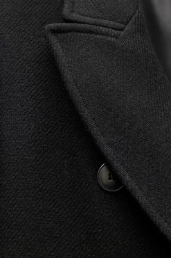 Sale ABRIGO CRUZADO CON LANA Mujer Abrigos / Anoraks