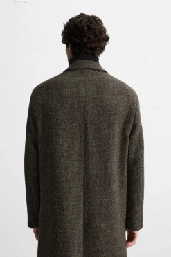 Hot ABRIGO CRUZADO ESPIGA Hombre Cazadoras|Abrigos / Gabardinas