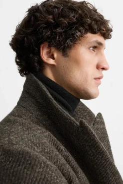 Hot ABRIGO CRUZADO ESPIGA Hombre Cazadoras|Abrigos / Gabardinas