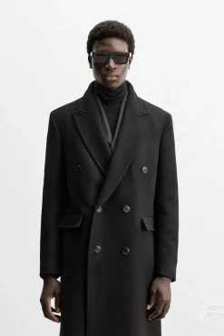 Clearance ABRIGO CRUZADO LANA Hombre Cazadoras|Abrigos / Gabardinas