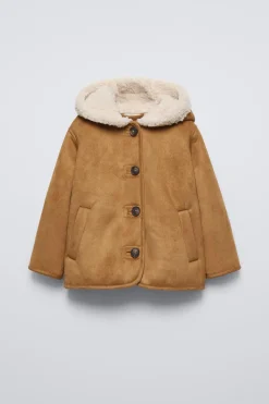 Niños ZARA 1½ - 6 Años·Abrigos|6 - 18 Meses·Abrigos / Buzos<ABRIGO DOBLE FAZ CAPUCHA